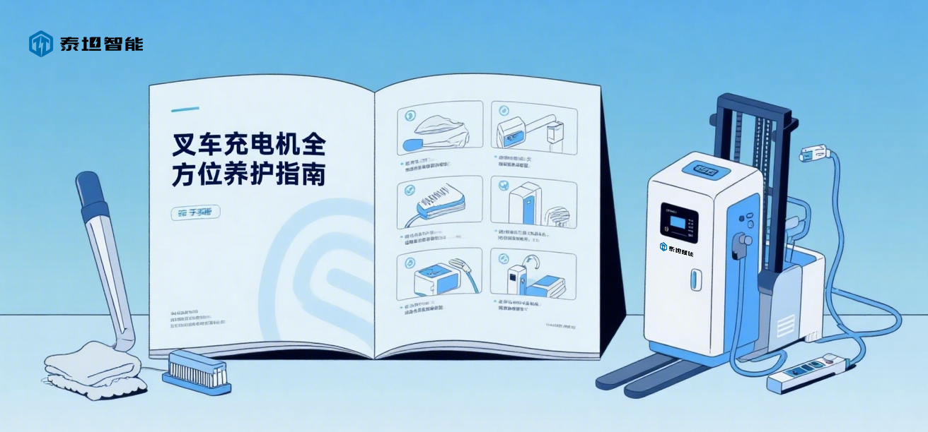 泰坦智能 | 您有一份叉车充电机从清洁到故障的全方位养护指南，请注意查收！
