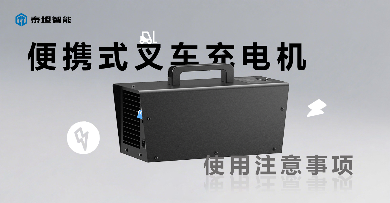 泰坦智能 | 便携式叉车充电机使用注意事项，请注意查收！